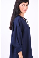 Women Blouse Selected Slfbelinda-Lula 3/4 Long Maritime Blue
